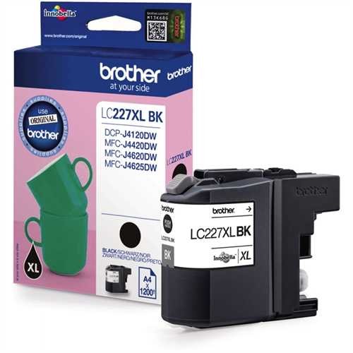 brother Tintenpatrone, LC-227XLBK, original, schwarz, 1.200 Seiten