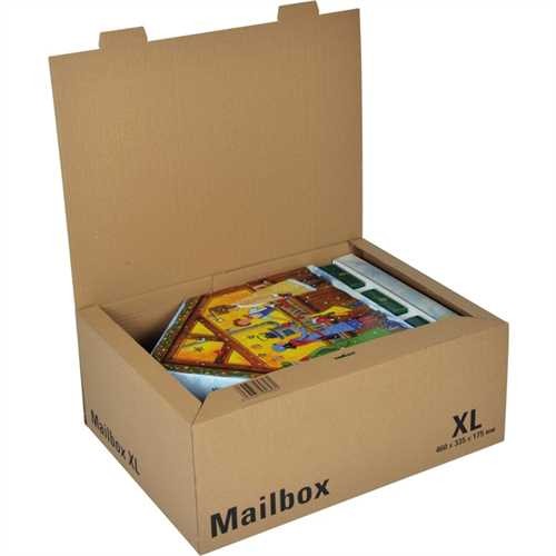 ColomPac Versandkarton MAILBOX, XL, A3+, 1wellig, B, 465 x 349 x 184 mm, innen: 460 x 335 x 175 mm,