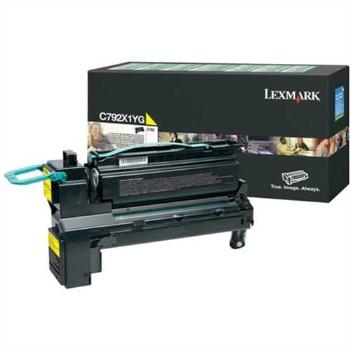 LEXMARK™ Toner Rückgabekassette, C792X1YG, original, gelb, 20.000 Seiten