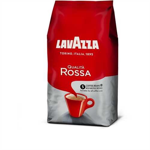 LAVAZZA Espresso QUALITÀ ROSSA, koffeinhaltig, ganze Bohne, Packung (1 kg)