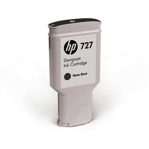 HP Tintenpatrone, 727, C1Q12A, original, mattschwarz, 300 ml