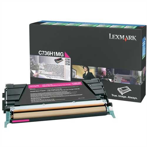 LEXMARK™ Toner Rückgabekassette, C736H1MG, original, magenta, 10.000 Seiten