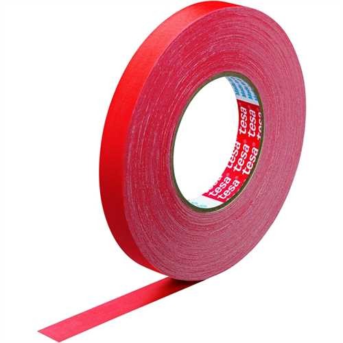 tesa Gewebeband, selbstklebend, 19 mm x 50 m, rot (1 Stück)