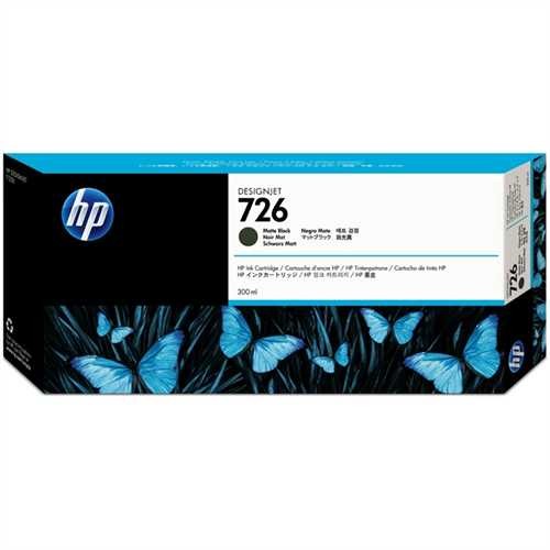 HP Tintenpatrone vivera 726, CH575A, original, mattschwarz, 300 ml