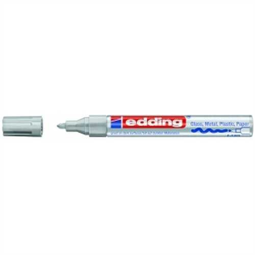 edding Lackmarker, 750, Rundspitze, 2 - 4 mm, Schreibfarbe: silber