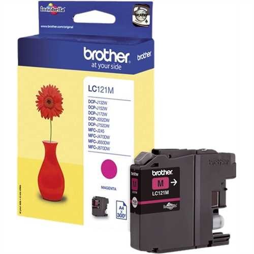 brother Tintenpatrone, LC-121M, original, magenta, 300 Seiten