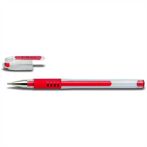 PILOT Gelschreiber G-1-10 Grip KLASSIK BLGP-G1-10, mit Kappe, 0,6 mm, Schreibfarbe: rot