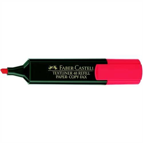 FABER-CASTELL Textmarker TEXTLINER 48 REFILL, nachfüllbar, Keilspitze, 1 - 5 mm, Schaftfarbe: dunkel