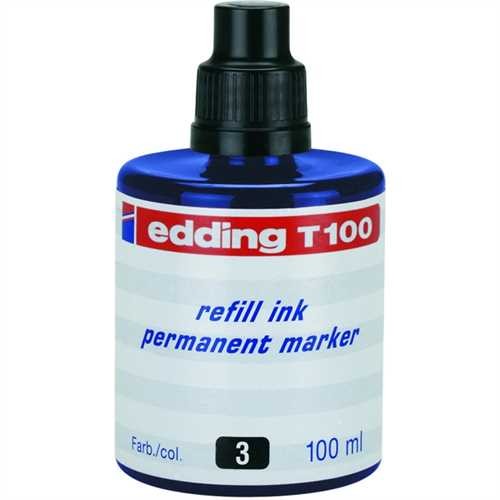 edding Nachfülltusche, für: Permanentmarker, Schreibfarbe: blau (100 ml)