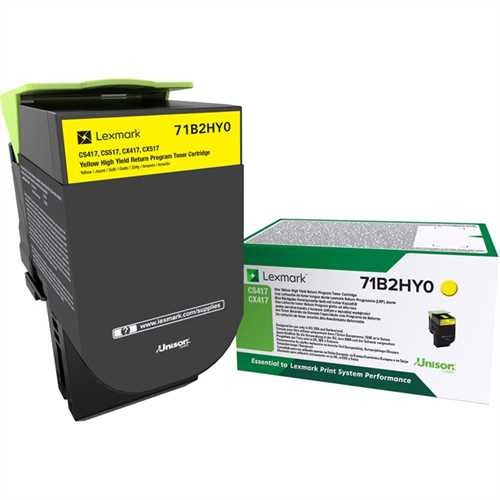 LEXMARK™ Toner Rückgabekassette, 71B2HY0, original, gelb, 3.500 Seiten