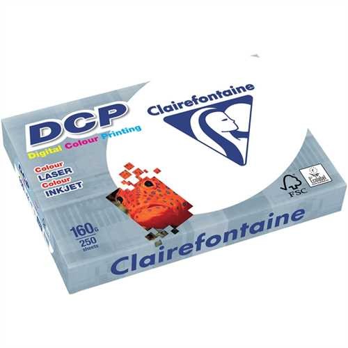 Clairefontaine Multifunktionspapier DCP, A3, 160 g/m², weiß (250 Blatt)