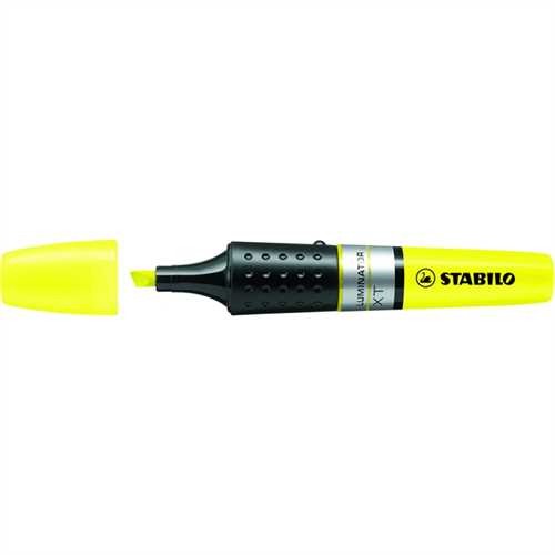 STABILO Textmarker LUMINATOR, Keilspitze, 2 - 5 mm, Schreibfarbe: gelb (5 Stück)