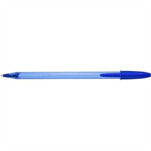 BIC Kugelschreiber Cristal Soft, 0,45 mm, Schaftfarbe: blau, transparent, Schreibfarbe: blau