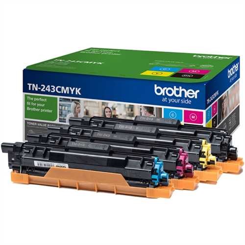 brother Toner, TN-243CMYK, original, 4er sortiert, 1.000 Seiten (4 Stück)