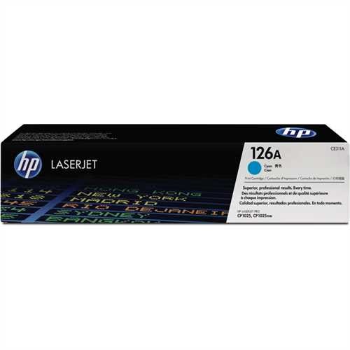 HP Toner 126A, CE311A, original, cyan, 1.000 Seiten