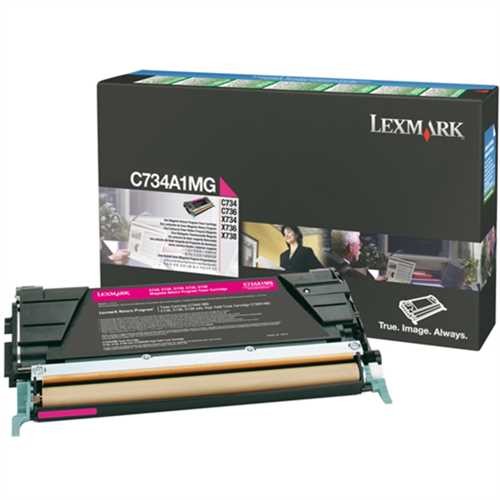 LEXMARK™ Toner Rückgabekassette, C734A1MG, original, magenta, 6.000 Seiten