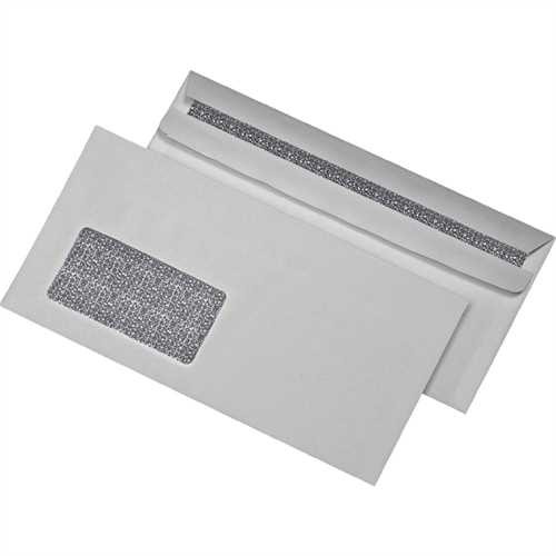 MAILmedia Briefumschlag, Zahlenmeer, mit Fenster, selbstklebend, DL, 220 x 110 mm, 75 g/m², weiß (1.