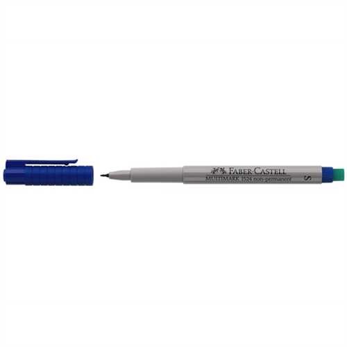 FABER-CASTELL OH-Stift MULTIMARK, S, non-permanent, 0,4 mm, Schreibfarbe: blau