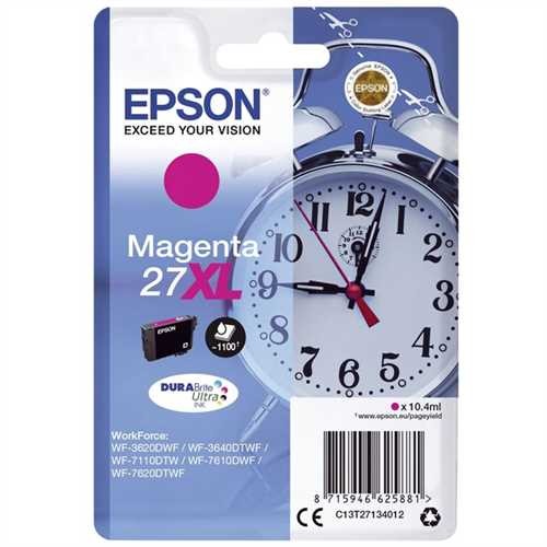 EPSON Tintenpatrone, 27XL, C13T27134012, original, magenta, 10,4 ml, 1.100 Seiten