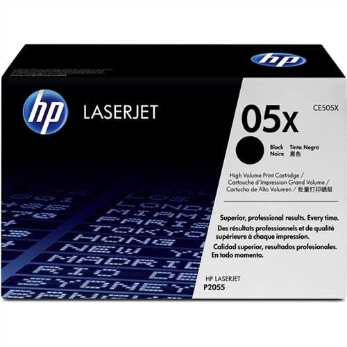 HP Toner, 05X, CE505X, original, schwarz, 6.500 Seiten