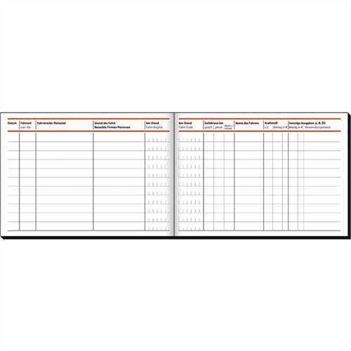 Fahrtenbuch PKW A6 quer