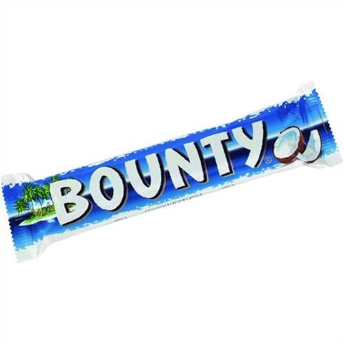 Bounty Schokoladenriegel, Single-Pack, 24 x 57 g (1.368 g)