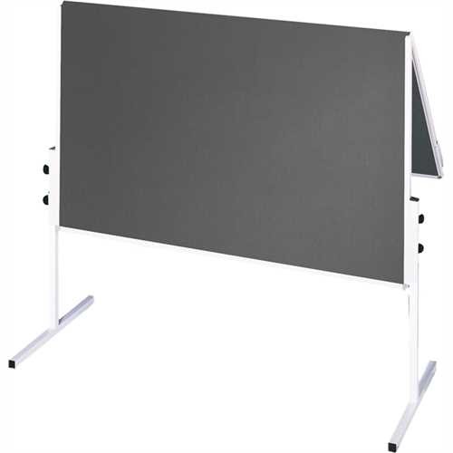 Franken Moderationstafel X-tra Line, 120 x 150 cm, grau/Filz, grau/Filz