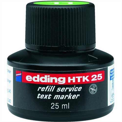 edding Nachfüllstation HTK 25, für: Textmarker, Schreibfarbe: hellgrün (25 ml)