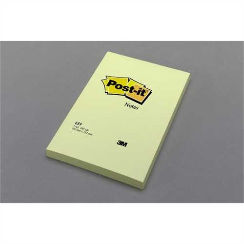 Post-it Haftnotiz, 102 x 152 mm, gelb, 100 Blatt (6 Blocks)