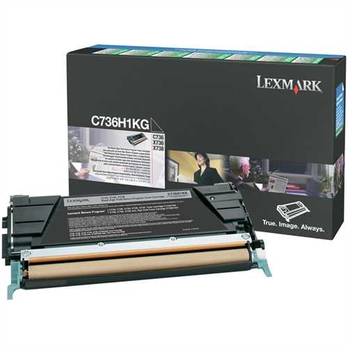 LEXMARK™ Toner Rückgabekassette, C736H1KG, original, schwarz, 12.000 Seiten