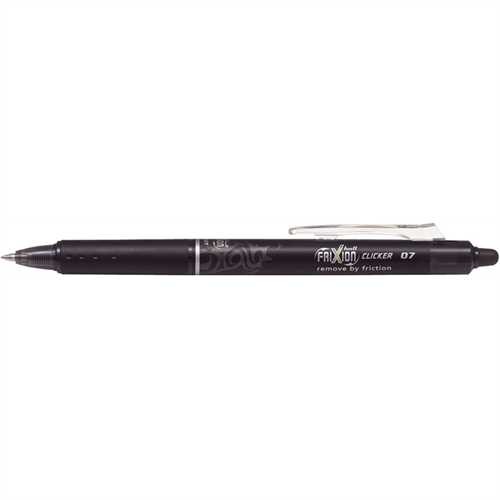 PILOT Tintenkugelschreiber FRIXION ball CLICKER BLRT-FR7, 0,4 mm, Schreibfarbe: schwarz