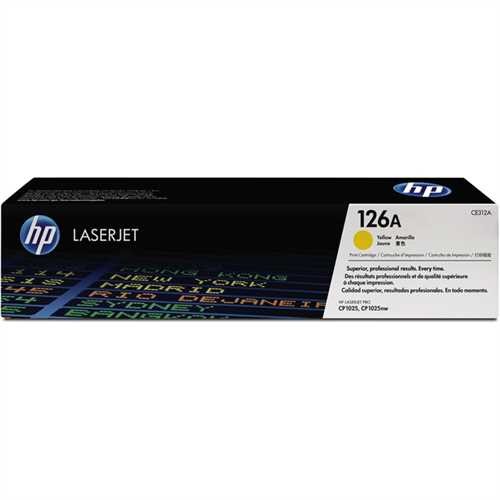 HP Toner 126A, CE312A, original, gelb, 1.000 Seiten