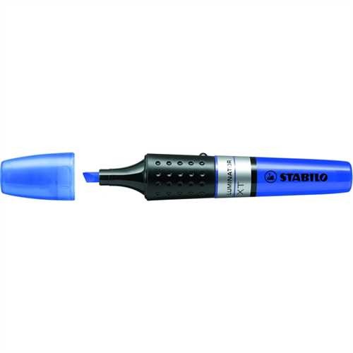 STABILO Textmarker LUMINATOR, Keilspitze, 2 - 5 mm, Schreibfarbe: blau (5 Stück)