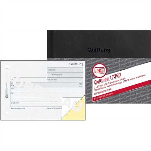 Quittung A6q SD Hardcover