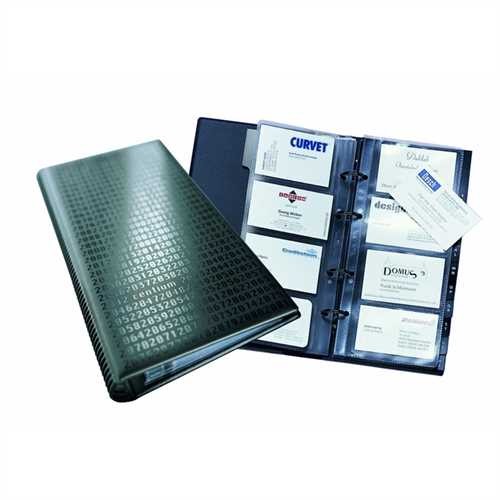 DURABLE Visitenkartenringbuch VISIFIX centium, 14,5 x 25,5 cm, für: 200 Karten, Kartengröße: 57 x 90