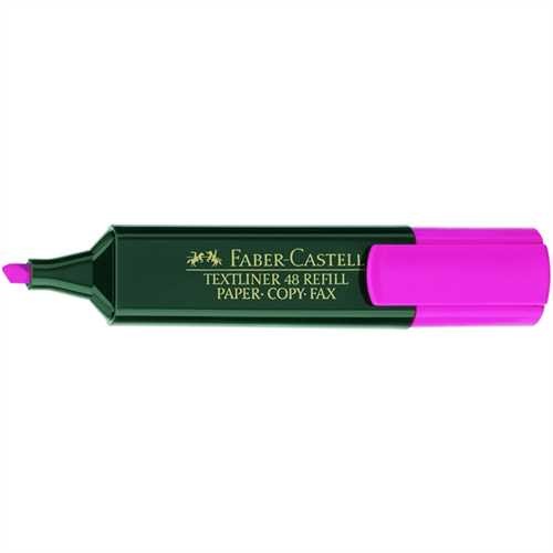 FABER-CASTELL Textmarker TEXTLINER 48 REFILL, nachfüllbar, Keilspitze, 1 - 5 mm, Schaftfarbe: dunkel