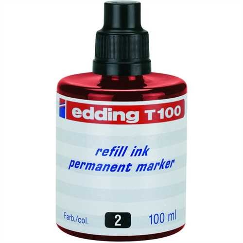 edding Nachfülltusche, für: Permanentmarker, Schreibfarbe: rot (100 ml)