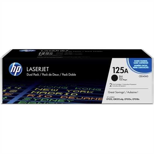 HP Toner 125A, CB540AD, original, schwarz, 2.200 Seiten (2 Stück)