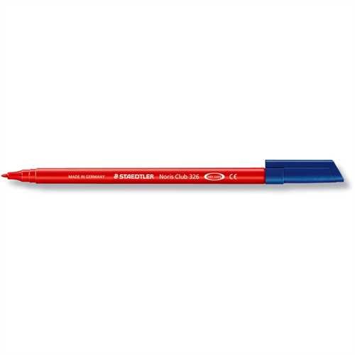 STAEDTLER Faserschreiber 326, mit Kappe, 1 mm, Schreibfarbe: rot