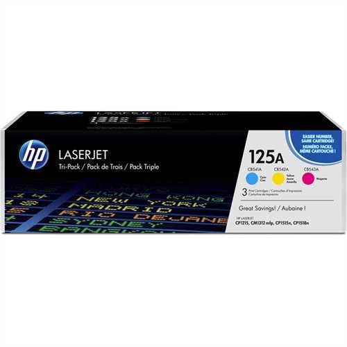 HP Toner 125A, CF373AM, original, cyan/magenta/gelb, 1.400 Seiten (3 Stück)