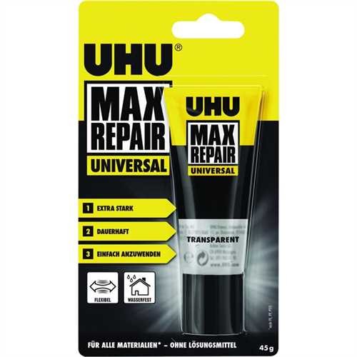 UHU Klebstoff MAX REPAIR UNIVERSAL, Tube (45 g)