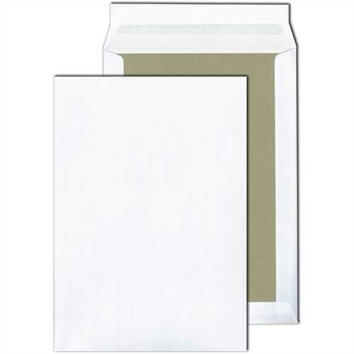 MAILmedia Versandtasche, mit Papprückwand, ohne Fenster, haftklebend, B4, 250 x 353 mm, 120 g/m², Of