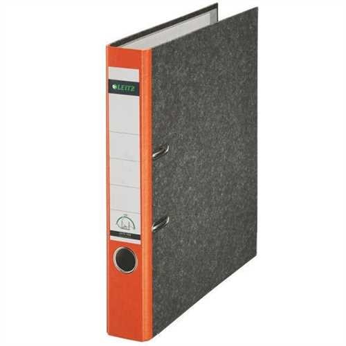 LEITZ Ordner Standard, Karton (RC), A4, 52 mm, 28,5 x 31,8 cm, orange