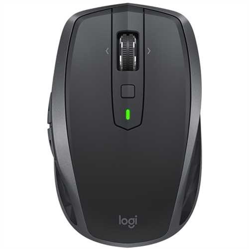 Logitech Maus MX Anywhere 2S, 7 Tasten, mit Scrollrad, kabellos, 2,4 GHz Technologie, USB, graphit