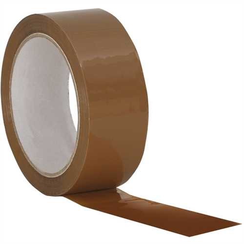 Verpackungsklebeband, PP, selbstklebend, permanent, 38 mm x 66 m, braun (6 Stück)