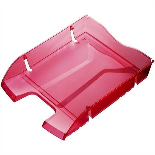 helit Briefkorb Greenlogic, Polyethylenterephthalat, C4, 275 x 355 x 66 mm, rot, transparent