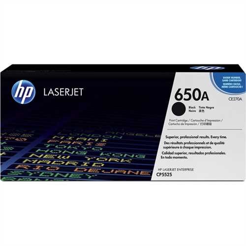 HP Toner, CE270A, original, schwarz, 13.500 Seiten