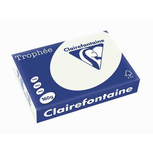 Clairefontaine Multifunktionspapier Trophée, A4, 160 g/m², holzfrei, lindgrün (250 Blatt)