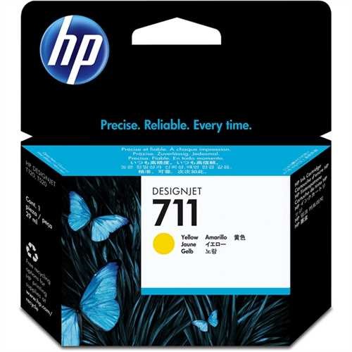 HP Tintenpatrone 711, CZ132A, original, gelb, 29 ml