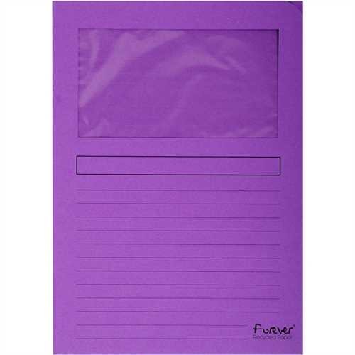 EXACOMPTA Sichtmappe Forever, Karton (RC), 120 g/m², A4, 22 x 31 cm, fuchsia (100 Stück)